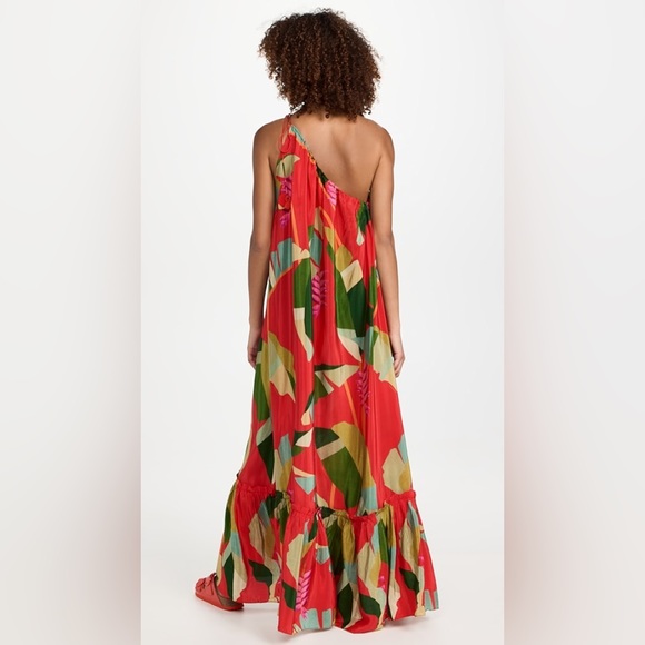 🍍Farm Rio Red Heliconia Maxi Dress - Picture 6 of 12